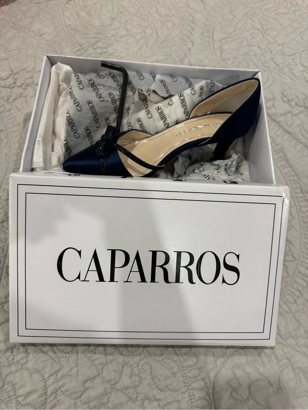 Caparros satin navy